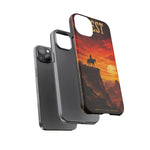 Western Sunset Cowboy Phone Case | Rugged Protective Cover