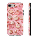 Pink Vintage Vanity Phone Case, Girly Pattern Tough Cover