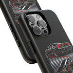 NSX Dual View Black Red JDM Sports Car Tough Phone Case Gift