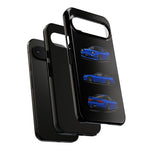 Blue 180SX JDM Sports Car Phone Case Tough Multi View