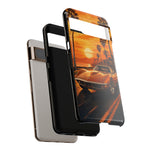 Orange Corvette C3 Stingray Sunset Palms Phone Case