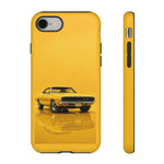 Golden Yellow Charger Phone Case, 68 Classic Muscle Car Tough Cover