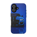 Blue Mustang Art Phone Case, GT500 American Muscle Car Tough Cover for Men