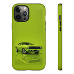 Green Cuda Muscle Car phone case for Gear Heads