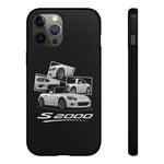 White S2000 Roadster Collage JDM Tough Phone Case Cover Gift