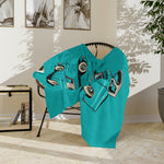1964 C10 Custom Pickup Blanket | Vintage Teal Truck Microfiber Throw