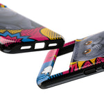 British Shorthair Round Pop Art Tough Phone Case
