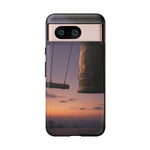 Temple Bell Sunset Phone Case Japan Zen Tough Case