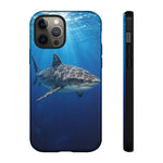 Tiger Shark Phone Case, Dappled Blue Water Tough Cover