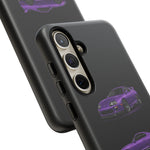 MK4 Supra Phone Case Purple, Three-View Vector Cover
