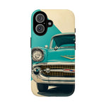1957 Bel Air Turquoise Retro Tough Phone Case Classic Car Art Cover