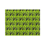 Lime Green Cuda Pattern Blanket | Retro Car Print Velveteen Microfiber