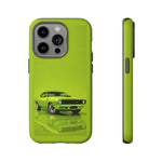 Green Cuda Muscle Car phone case for Gear Heads
