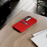 Red Classic Corvette C1 Illustration phone case | Retro Car Tough Case