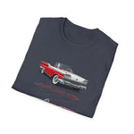 1959 Fairlane 500 Vintage Car T-Shirt | Classic Red 1950s Automobile Tee