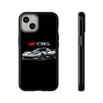 Silver C6 Z06 Phone Case for Chevy Fans, Tough Cover