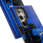 Blue Mustang Art Phone Case, GT500 American Muscle Car Tough Cover for Men
