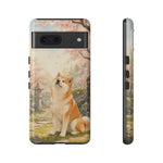 Akita under Cherry Blossoms Dog Breed Phone Case