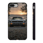 68 Nova SS Phone Case, Silver Muscle Car Misty Dawn Gravel Road Cover