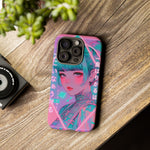 Neon Cyber Geisha phone case | Tough Case