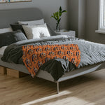 1970 Cuda 340 Orange Microfiber Throw Blanket Muscle Car Gift