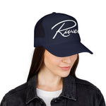 Riviera Classic Car Script Logo Hat Foam Mesh Snapback Vintage Auto Cap