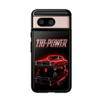 Tri-Power Classic Muscle Car GTO phone case | Retro Automotive Graphic