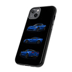 Blue C6 Z06 Phone Case, Three-View Vector Cover, Gift