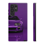 Purple Supra Phone Case, MK4 90s JDM Legend Tough Protective Cover for Men