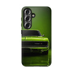 Green Charger RT Phone Case, Lime 68 Classic Muscle Car Cover, Mens Gift