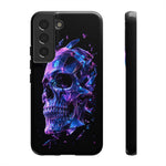 Holographic Skull Phone Case, Shattered Glass Iridescent Cover