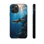 Cobia Reef Phone Case, Shaft of Light Ocean Fishing Tough Cover