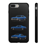 Nova SS Phone Case Blue, Three-View Vector Tough Cover