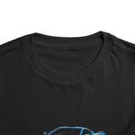 Toddler 2021 C8 Rapid Blue Supercar T-Shirt Kids Race Car Graphic Tee 2T–5T