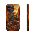 Land Cruiser FJ40 Classic 4x4 Red Rock Canyon Art Tough Phone Case