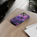 Cherry Blossom Neon Night Vaporwave Art Tough Phone Case