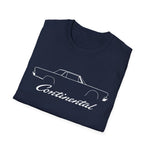 1961 Continental Classic Car T-Shirt Line Art Silhouette Emblem Car Fan Gift