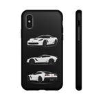 White C7 Z06 Sports Car Phone Case Tough Multi View