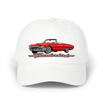 1964 Thunderbird Convertible Dad Hat Classic Car Cap Adjustable Strap Red