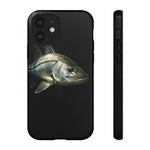 Snook Fishing Phone Case, Saltwater Portrait Black Cover, Gift