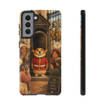 Corgi Royal Guard phone case | Cute British corgi soldier illustration