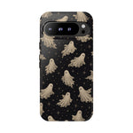 Vintage Ghost Pattern phone case | Halloween spooky stars design
