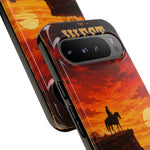 Western Sunset Cowboy Phone Case | Rugged Protective Cover