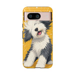 Sheepdog Hair Flip Phone Case Funny Dog Lover Gift