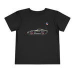 Toddler 1969 C3 Corvette Stingray Black Red Wheels T-Shirt Retro Tee
