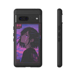 Melancholy Anime Girl Phone Case Vaporwave Tough Case