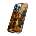 Poodle in Beret Phone Case | Vintage Paris Café Illustration
