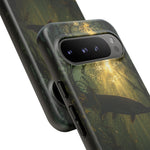 Northern Pike Fishing Phone Case, Weed Bed Silhouette Cover, Gift