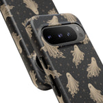 Vintage Ghost Pattern phone case | Halloween spooky stars design