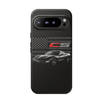 Black C5 Phone Case American Sports Car Tough Cover Gift